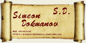 Simeon Dokmanov vizit kartica